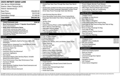 2025 INFINITI QX60 LUXE