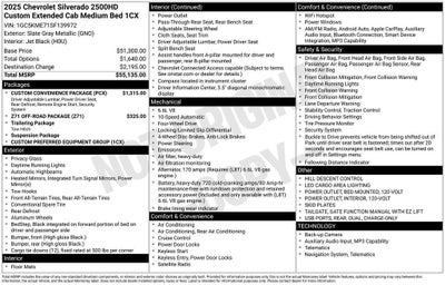 2025 Chevrolet Silverado 2500 HD Base