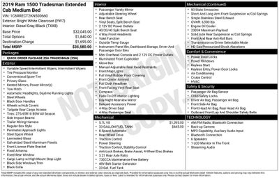 2019 RAM 1500 Tradesman