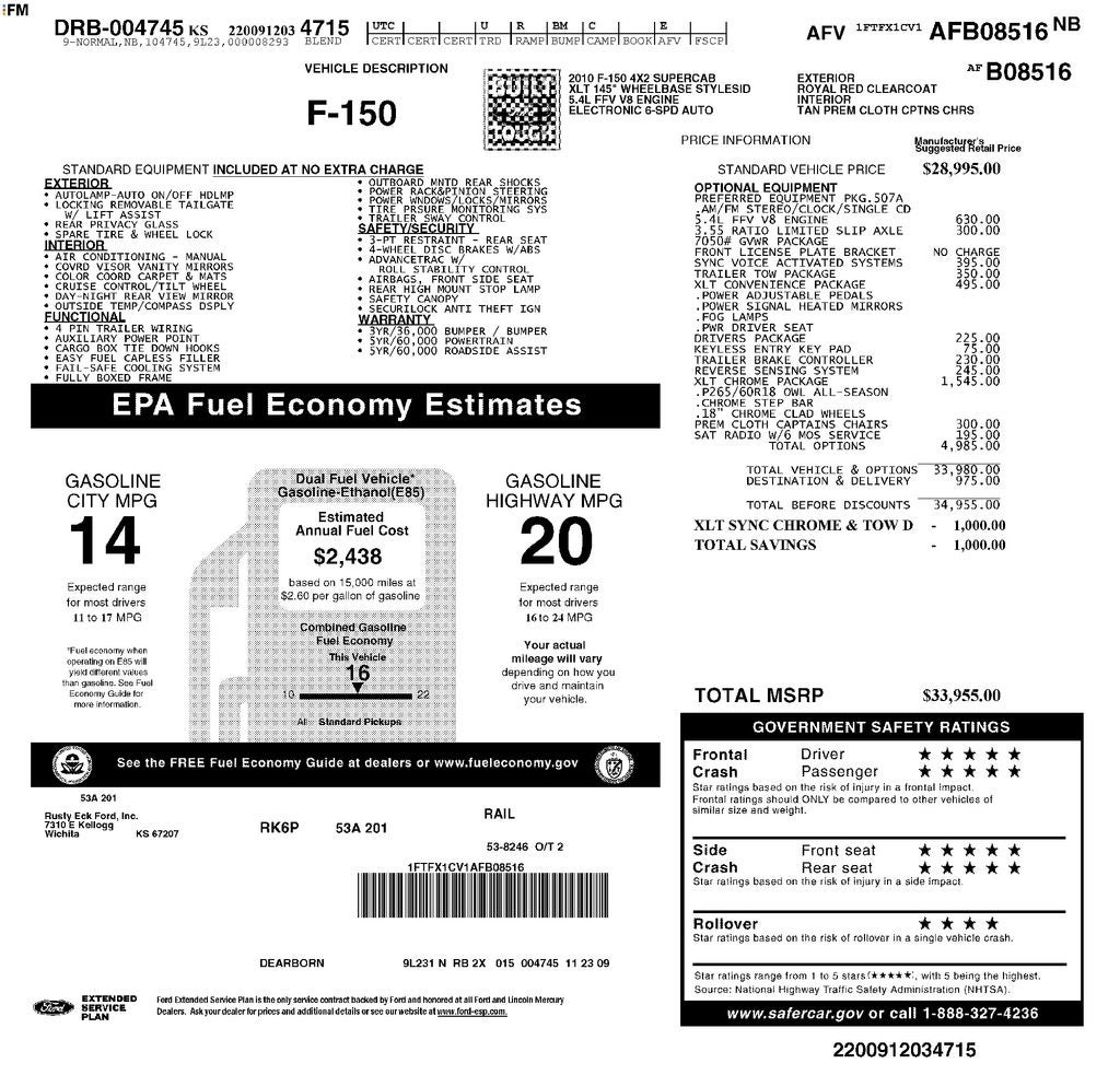 2010 Ford F-150 XLT