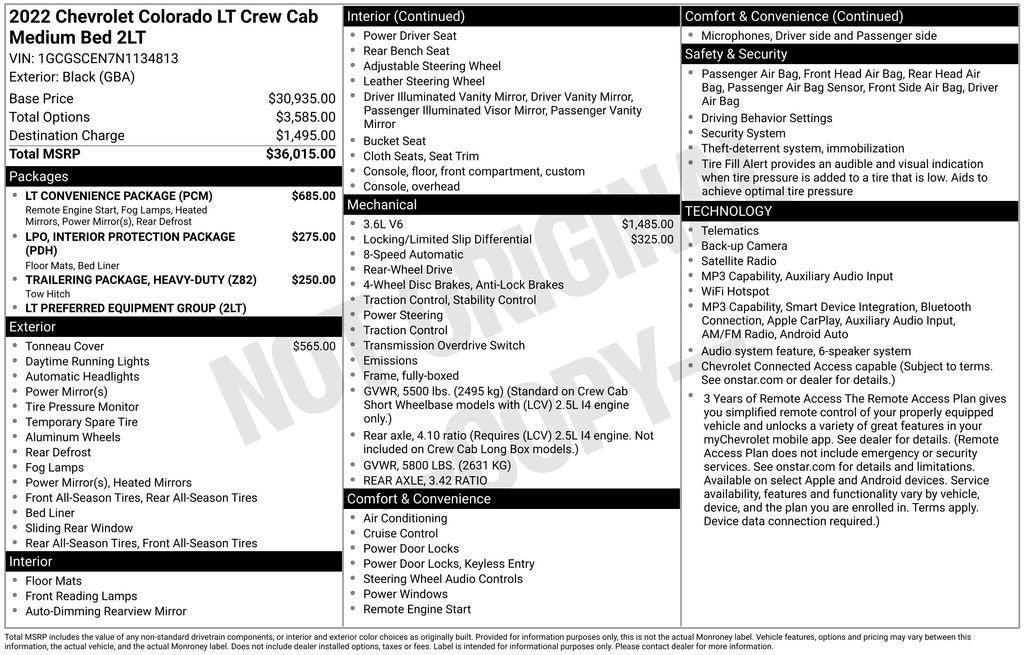 2022 Chevrolet Colorado 2WD LT
